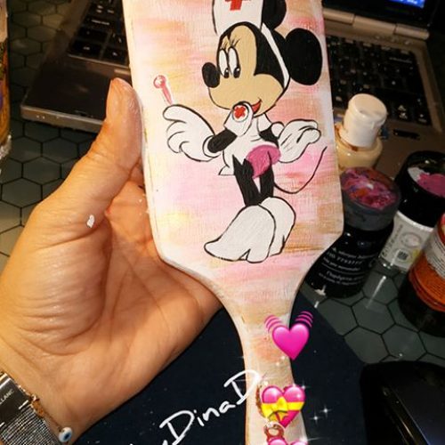 xylini zografismeni vourtsa mallion minnie mouse