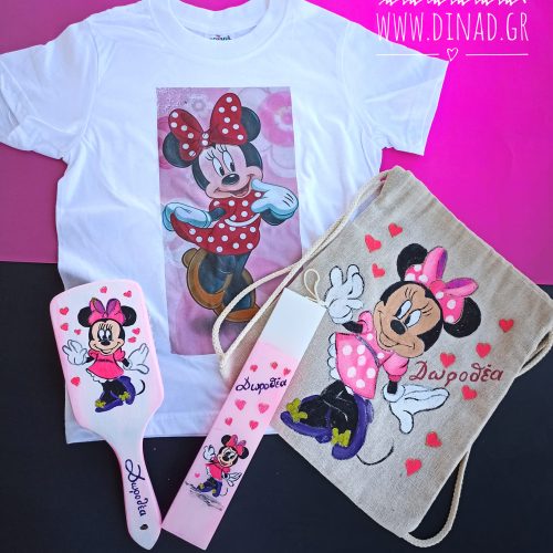 set labada ,blouza,vourtsa,backpack minnie mouse