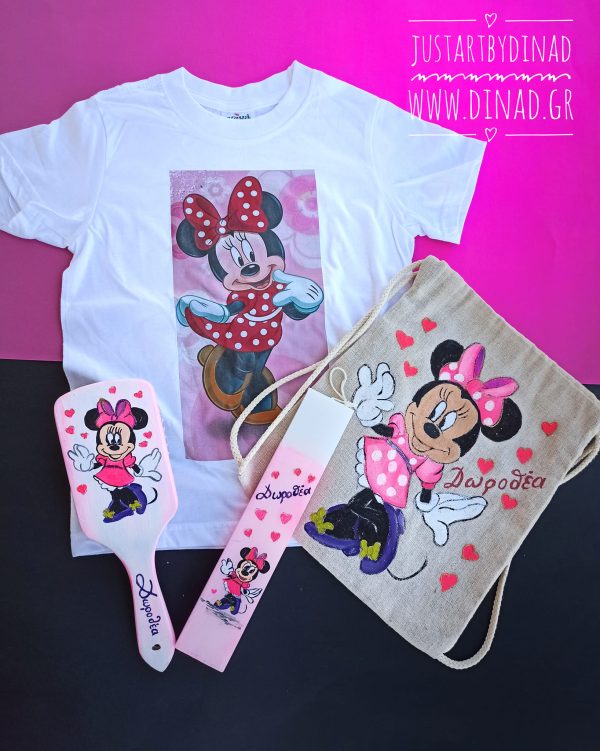 set labada ,blouza,vourtsa,backpack minnie mouse